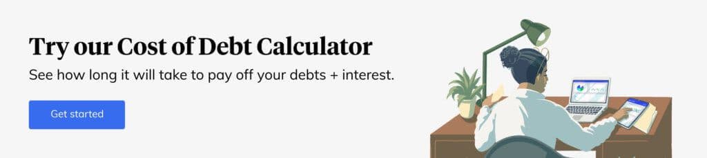 Hometap's cost of debt calculator